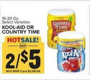 Food Lion Kool-aid Or Country Time offer