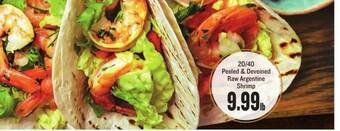 Lowes Foods 20-40 Peeled & Deveined Raw Argentine Shrimp offer