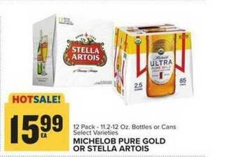 Food Lion Michelob Pure Gold Or Stella Artois offer