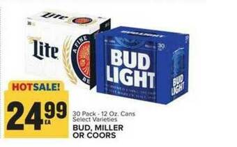 Food Lion Bud, Miller Or Coors offer
