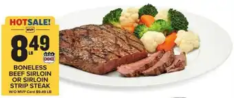 Food Lion BONELESS BEEF SIRLOIN OR SIRLOIN STRIP STEAK offer