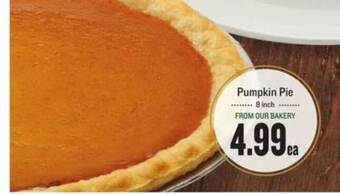 Lowes Foods Pumpkin Pie offer