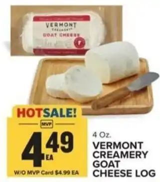 Food Lion VERMONT CREAMERY GOAT CHEESE LOG offer
