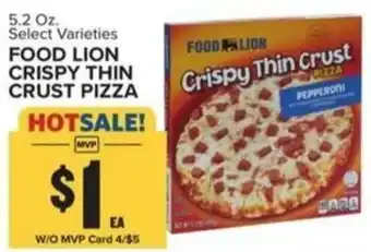 Food Lion FOOD LION CRISPY THIN CRUST PIZZA offer