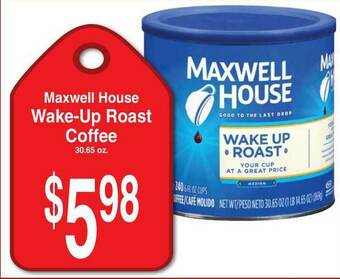 Super Saver Maxwell House Wake-up Roast Coffee offer