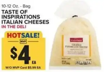 Food Lion TASTE OF INSPIRATIONS ITALIAN CHEESES offer