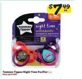 Winn Dixie Tommee Tippee Night Time Pacifier offer