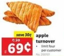 Lidl Apple Turnover offer