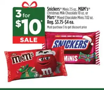 Dollar General Snickers , m & m' s or mars offer
