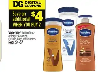 Dollar General Vaseline lotion offer