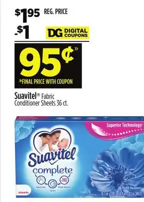 Dollar General Suavitel fabric conditioner sheets offer