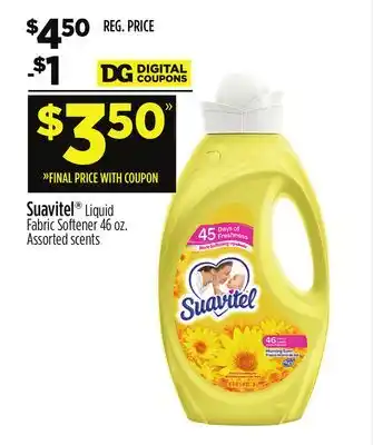 Dollar General Suavitel liquid fabric softener offer
