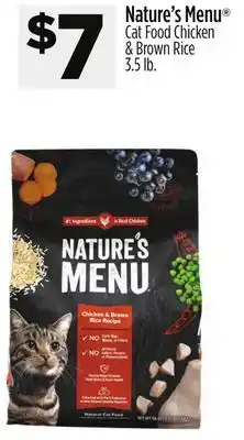 Dollar General Nature's menu cat food chicken & brown rice offer