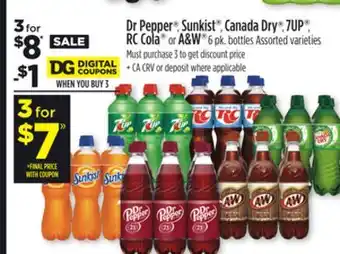 Dollar General Dr pepper , sunkist , canada dry , 7up , rc cola or a & w offer