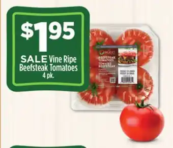 Dollar General Vine ripe beefsteak tomatoes offer
