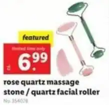 Lidl Rose Quartz Massage Stone / Quartz Facial Roller offer