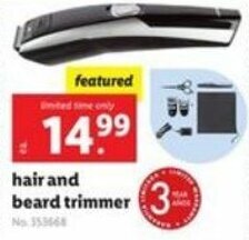 Lidl Hair And Beard Trimmer offer
