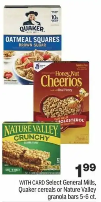 CVS General Mills ,Quaker Cereals Or Nature Valley Granola Bars offer