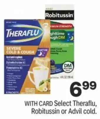 CVS Theraflu, Robitussin Or Advil Cold offer