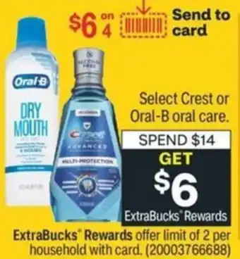 CVS Crest Or Oral-B Oral Care offer