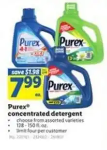 Lidl Purex concentrated detergent offer