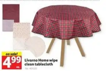 Lidl Livarno Home wipe clean tablecloth offer