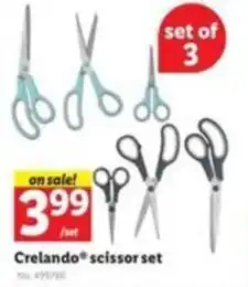 Lidl Crelando scissor set offer