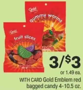 CVS Gold Emblem Red Bagged Candy 4.10.5 oz offer