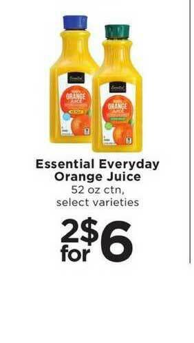 SHOPPERS Essential Everyday Orange Juice offer