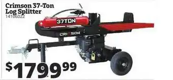 Rural King Crimson 37-Ton Log Splitter offer