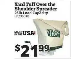 Rural King Yard Tuff Over The Shoulder Spreader offer