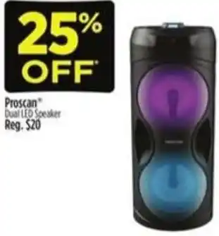 Dollar General Proscan Dual LED Speaker offer