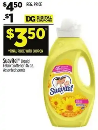 Dollar General Suavitel Liquid Fabric Softener offer