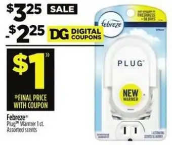 Dollar General Febreze Plug Warmer offer