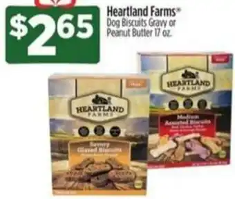 Dollar General Heartland Farms Dog Biscuits Gravy or Peanut Butter offer