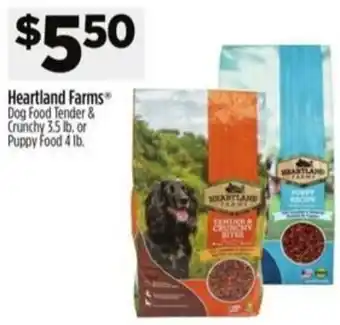 Dollar General Heartland Farms Dog Food Tender & Crunchy or Puppy Food offer