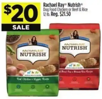 Dollar General Rachael Ray Nutrish Dog Food Chicken or Beef & Rice offer