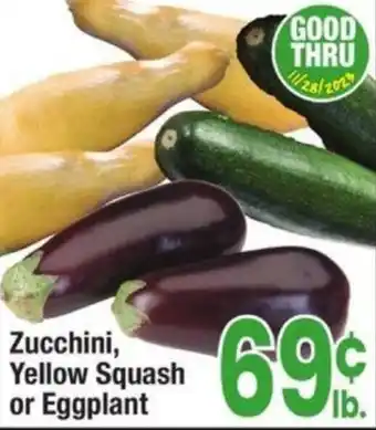 Jewel-Osco Zucchini, Yellow Squash or Eggplant offer