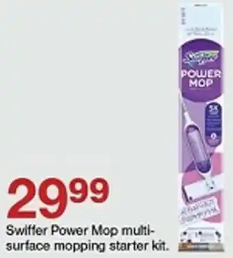 Target Swiffer Power Mop multi-surface mopping starter kit offer