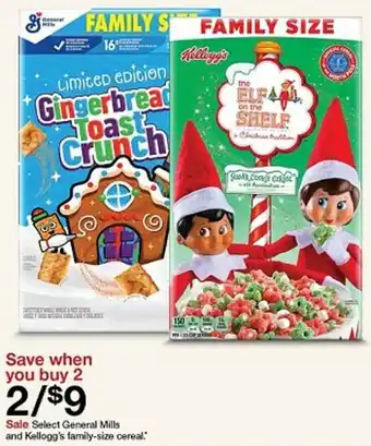 Target Select General Mills and Kellogg's family-size cereal offer