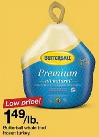 Target Butterball whole bird frozen turkey offer