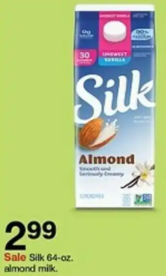 Target Silk 64-oz. almond milk offer