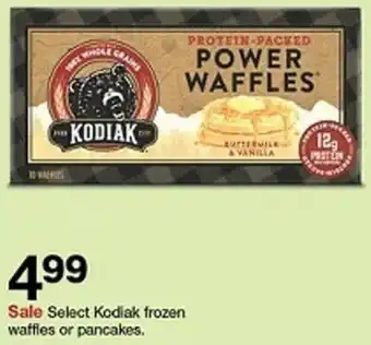 Target Select Kodiak frozen waffles or pancakes offer