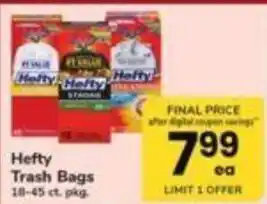 ACME Hefty Trash Bags offer