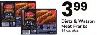 ACME Dietz & Watson Meat Franks offer