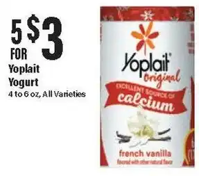 Big Y Yoplait Yogurt offer
