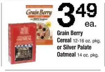 ACME Grain Berry Cereal Or Silver Palate Oatmeal offer