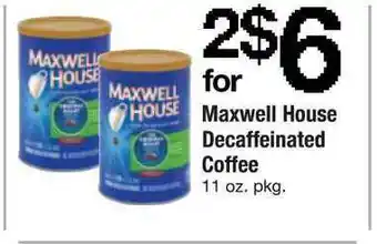 ACME Maxwell House Decaffeinated Coffee offer