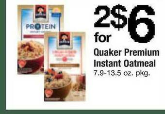 ACME Quaker Premium Instant Oatmeal offer