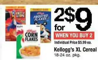 ACME Kellogg's Xl Cereal offer